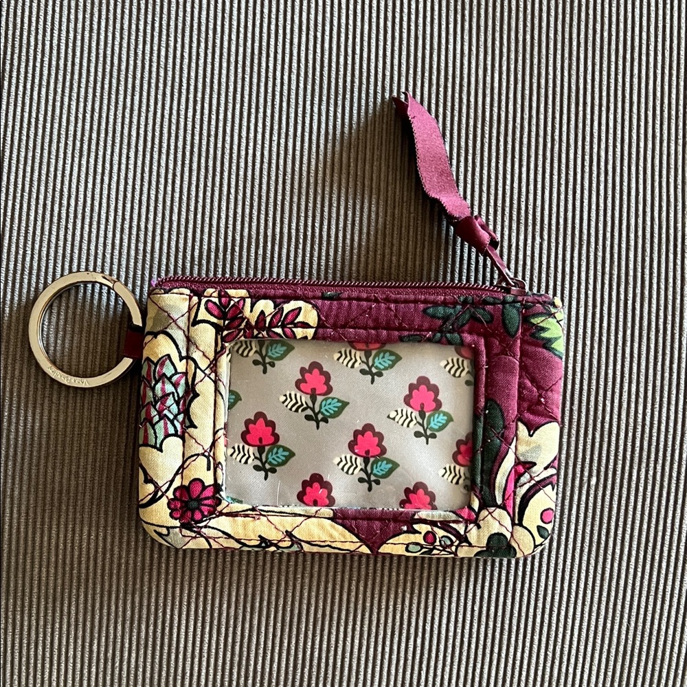 Vera Bradley keychain ID holder